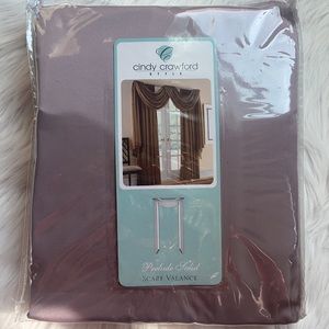 Cindy Crawford Style Prelude Solid Scarf Valance